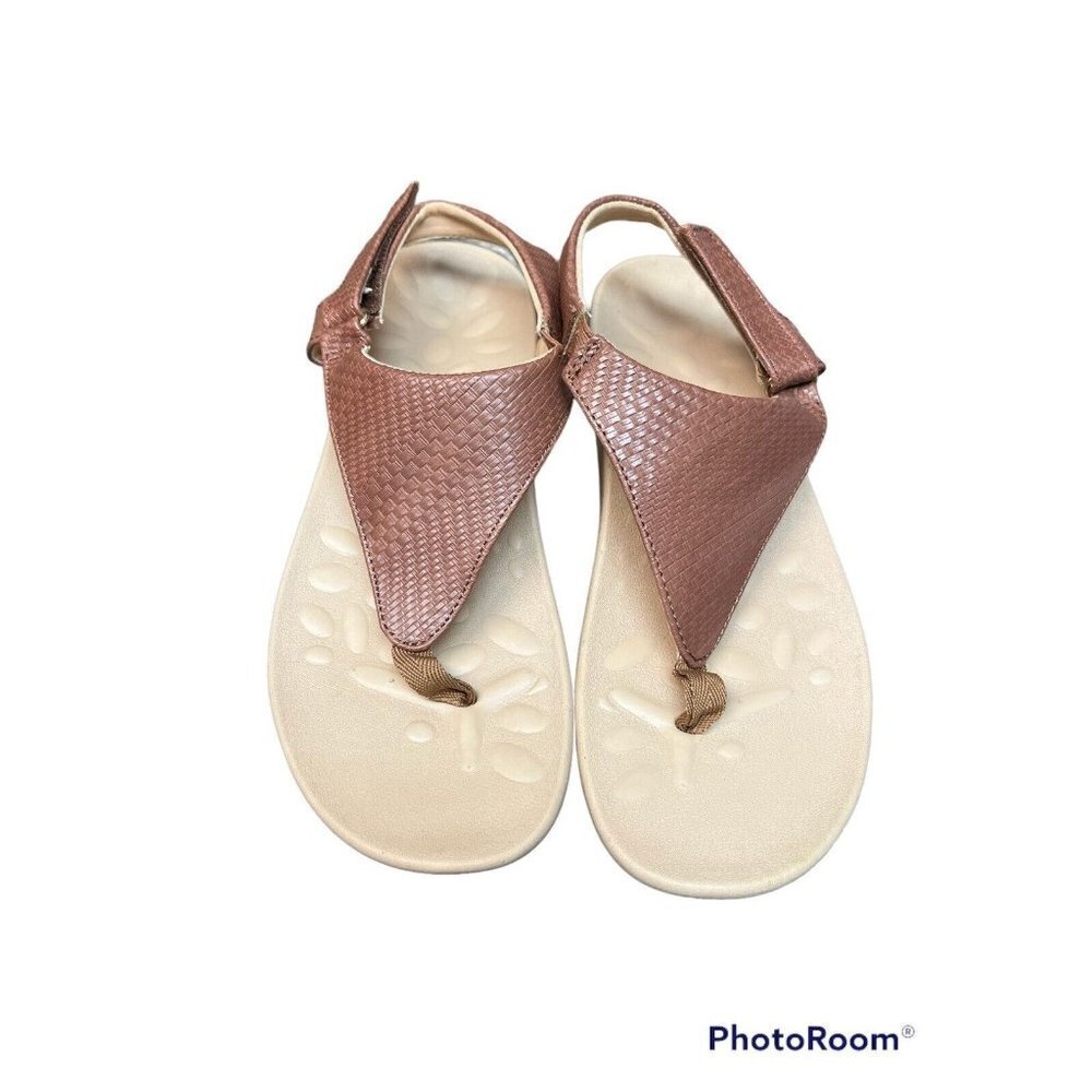 Megnya Women’s Sandals Size 7 Color Brown Adjustable Casual Shoes New (sku86)